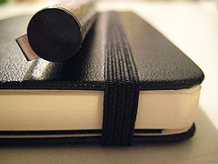 moleskine with pen